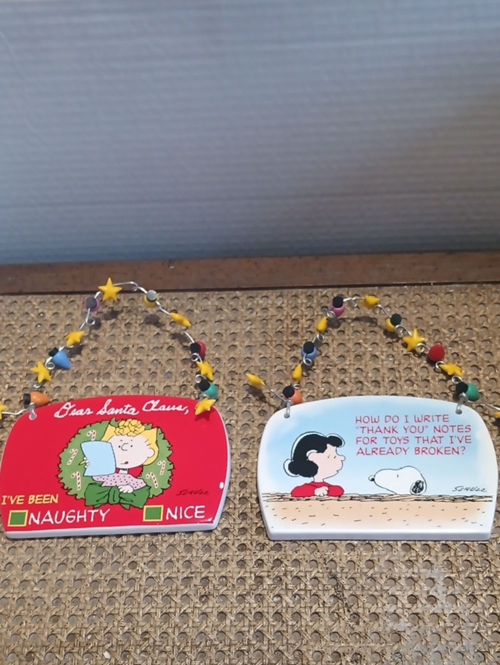 Schultz Peanuts Holiday Plaques